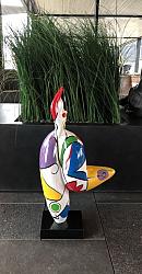 Beeld - Vrouw beschilderd 60cm
