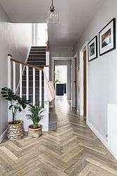 Rubens 7,6x45,7x0,2 Lime Washed Oak Herringbone