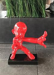 Beeld - Rood karate mannetje 45cm