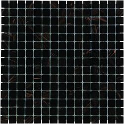 Amsterdam 32,2x32,2x0,4 Black / Gold mix Soft Grain Glass Basic Serie Square