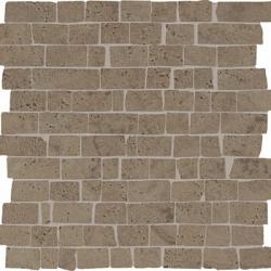 Unika Limestone 30x30x0,95 Minimal Mosaic Mini Block Chocolate Nat