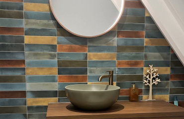 Kleur in de badkamer?