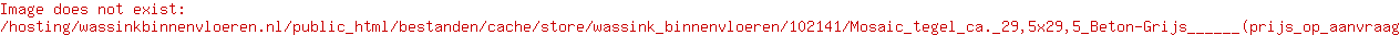 Mosaic tegel ca. 29,5x29,5 Beton-Grijs      (prijs op aanvraag)