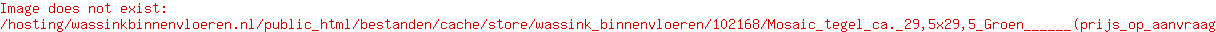 Mosaic tegel ca. 29,5x29,5 Groen      (prijs op aanvraag)