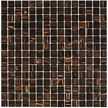 Amsterdam 32,2x32,2x0,4 Brown Golden Vein Glass Gold Serie Square