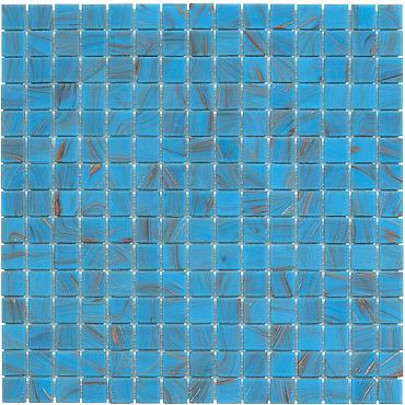 Amsterdam 32,2x32,2x0,4 Light Blue Golden Vein Glass Gold Serie Square