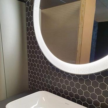 Barcelona 28,1x32,5x0,6 Black Matt Porcelain Glazed Hexagon