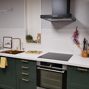 Barcelona 28,1x32,5x0,6 Extra White Glossy Porcelain Glazed Hexagon