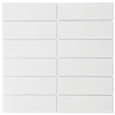 Barcelona 29,1x29,7x0,65 White Glossy Porcelain Glazed Rectangle
