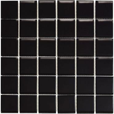 Barcelona 30,9x30,9x0,6 Black Glossy Porcelain Glazed Square