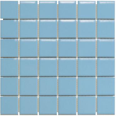Barcelona 30,9x30,9x0,6 Blue Glossy Porcelain Glazed Square
