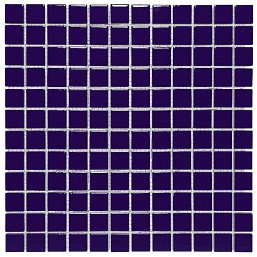 Barcelona 30x30x0,6 Dark Blue Glossy Porcelain Glazed Square
