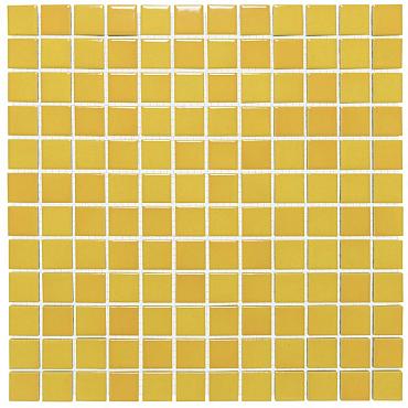 Barcelona 30x30x0,6 Flamed Yellow Glossy Porcelain Glazed Square