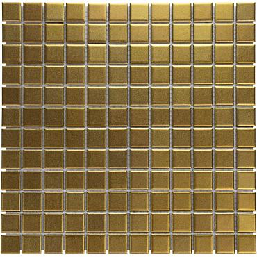 Barcelona 30x30x0,6 Gold Metallic Porcelain Glazed Square