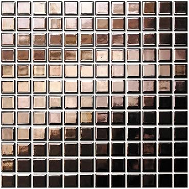 Barcelona 30x30x0,6 Rose Gold Metallic Porcelain Glazed Square