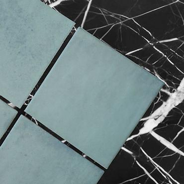 Kasba 29,7x29,7x0,65 Forest Green Glossy Porcelain Glazed Square