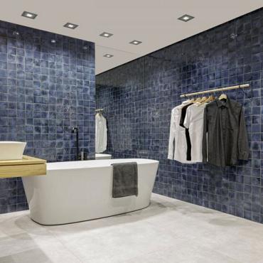 Kasba 29,7x29,7x0,65 Indigo Glossy Porcelain Glazed Square