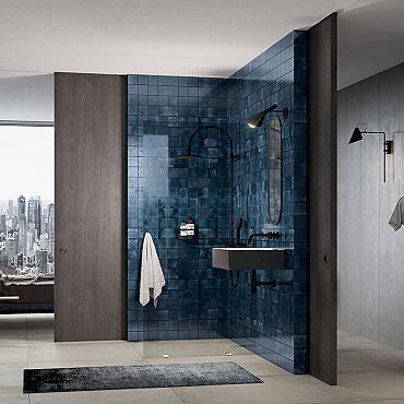 Kasba 29,7x29,7x0,65 Indigo Glossy Porcelain Glazed Square