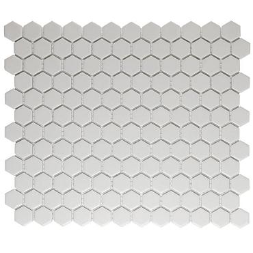 London 26x30x0,5 Super White R11 Porcelain Unglazed Hexagon