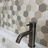 London 28,1x32,5x0,6 White mix R11 Porcelain Unglazed Hexagon