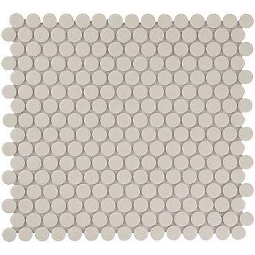 London 31,5x29,4x0,55 White R11 Porcelain Unglazed Round