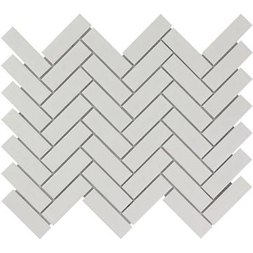 Paris 24,7x31,8x0,6 White Matt Porcelain Glazed Herringbone