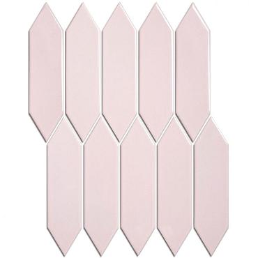 Paris 25,8x31,3x0,65 Pink Glossy Porcelain Glazed Picket