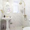 Paris 29,5x29,5x0,6 White and Black Matt + Glossy Porcelain Glazed Octagon