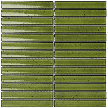 Sevilla 29,6x29,9x0,8 Green Glossy Porcelain Glazed Finger