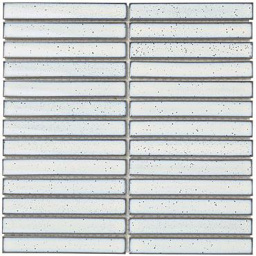 Sevilla 29,6x29,9x0,8 White with Blue speckle Glossy Porcelain Glazed Finger