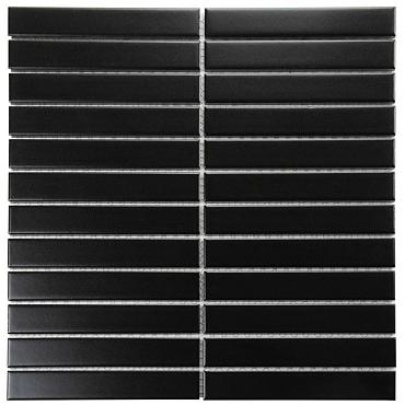Sevilla 29,6x30x0,75 Black Matt Porcelain Glazed Finger