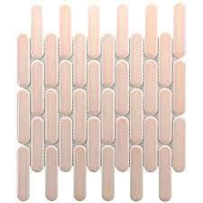 Sevilla 30x30x0,6 Pink Glossy Porcelain Glazed Oval Finger