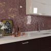 Valencia 27,8x32,5x0,5 Burgundy Matt + Glossy Glass Recycled Hexagon