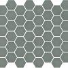 Valencia 27,8x32,5x0,5 Matt Khaki Matt Glass Recycled Hexagon
