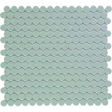 Venice – Pennyround 31,5x29,4x0,55 Grey Blue Glossy Porcelain Glazed Round
