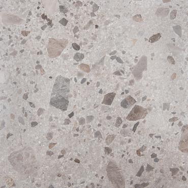 Composite 120x120x0,9 Grey Brown Mat Terrazzo