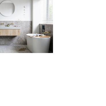 Composite 120x120x0,9 Dark Grey Mat Terrazzo