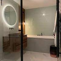 Barcelona 26x30x0,3 Soft Green with Edge Glossy Porcelain Glazed Hexagon