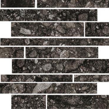 Composite 30x30x1 Black Antraciet Mat Terrazzo