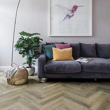 Rubens 7,6x45,7x0,2 Lime Washed Oak Herringbone
