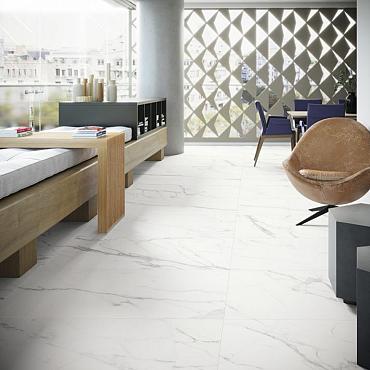 Maison ca. 60x60x1,1 Art Marmer White Op=Op