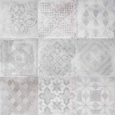 Concrete patchwork mix 20x20x1,05 random white grey