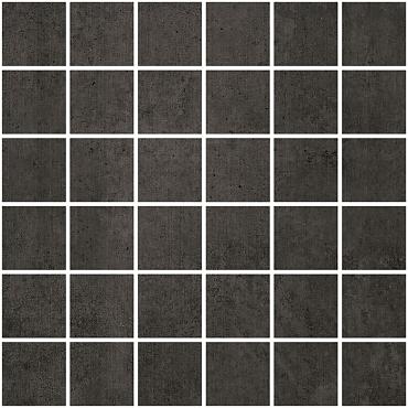 Gaya concrete 30x30x0,95 dark mosaico