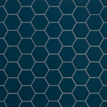 Hexa 31,6x31,6x0,4 deep navy matt mosaico