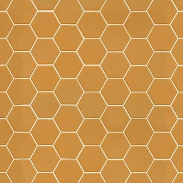 Hexa 31,6x31,6x0,4 yellow corn matt mosaico