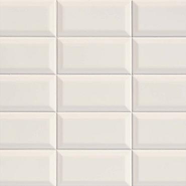 Concrete wall 7,5x15x0,8 diamond white glossy