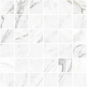 Miss marble 30x30x1,05 white silk mosaico