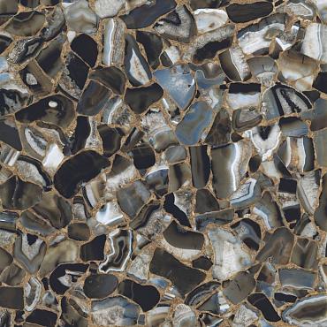 Agata 150x300x0,6 black lucidato