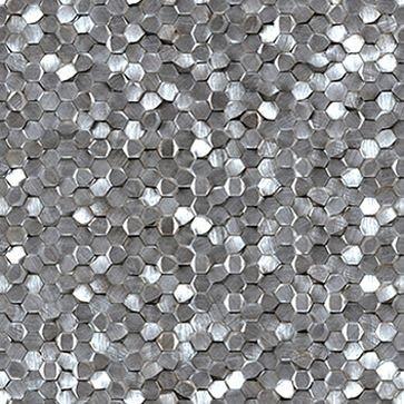 Gravity 30,1x30,7x0,6 Aluminium 3D Hexagon Metal