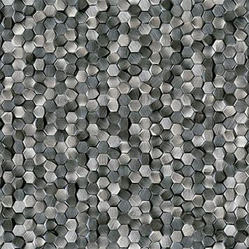 Gravity 30,1x30,7x0,6 Aluminium 3D Hexagon Metal Titan